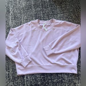 Lulu Soft stream oversized crop crew.